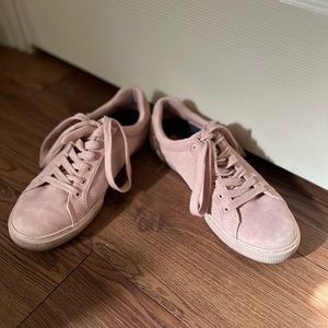 NAUTICA pink fashion sneakers with lace ups (with cushy Hoka inserts), size 10,